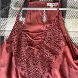 Pink Tank Blouse- Size Large